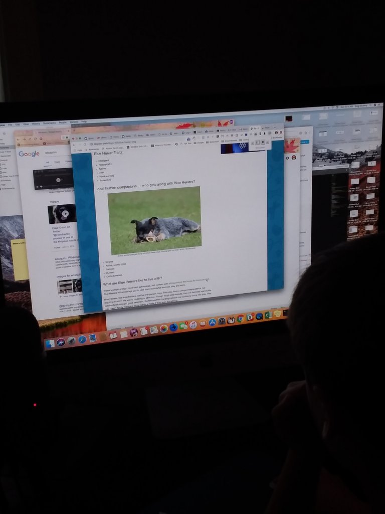 pic of Ben using a reader
