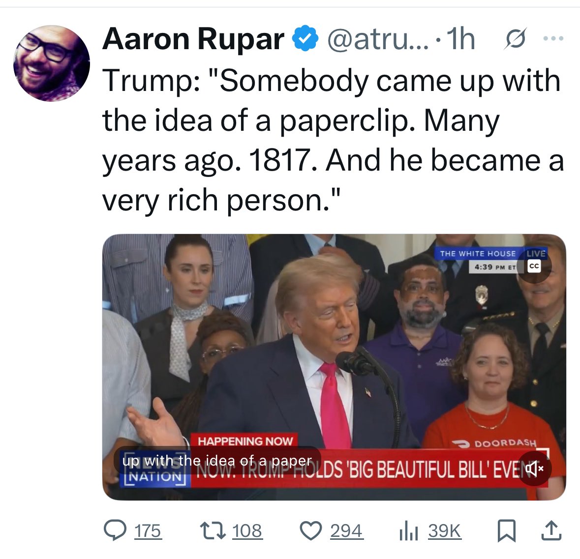 Photo attached to archived tweet