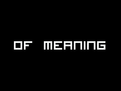 of meaning